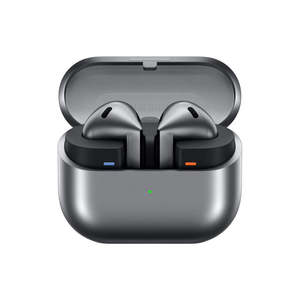 Audio: Samsung Galaxy Buds3 True Wireless Noise Cancelling Open-fit Earbuds - Silver - Galaxy AI enabled