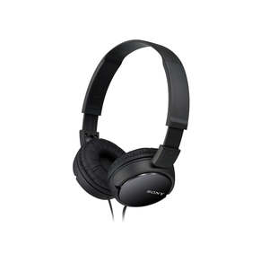 Headphones Earphones: Sony MDR-ZX110B Wired On-Ear Headphones - Black