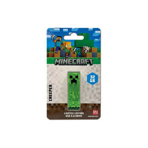 External Storage: Verbatim 32GB Minecraft Collectors Edition USB 2.0 Flash Drive - Creeper