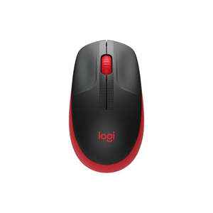 Logitech M190 Full Size Wireless Mouse - Red