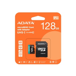 ADATA Premier Pro 128GB U3 A2 V30 microSD Card with Adapter