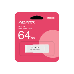 ADATA UC310 64GB USB 3.2 Flash Drive - White