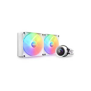 Liquid Cooling: NZXT Kraken 280 RGB White 280mm AIO Liquid Cooler w/ LCD Display