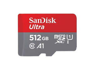 Microsd Cards: SanDisk Ultra 512GB microSD Card with Adapter