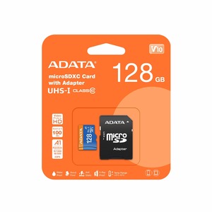 ADATA Premier 128GB microSD A1 V10 Card with Adapter