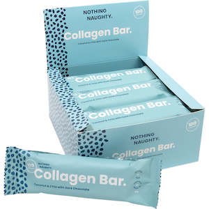 Nothing Naughty Protein Bars: Collagen Bars - Box of 12