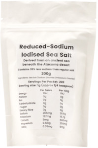 Reduced-Sodium Sea Salt 200g