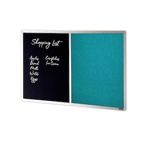 Products: COMBIBOARD Chalkboard + Standard Fabric Aluminium Frame