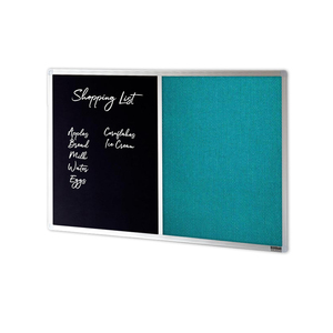 Products: COMBIBOARD Chalkboard + Standard Fabric Aluminium Frame