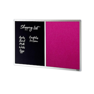 Products: COMBIBOARD Chalkboard + Premium Fabric Aluminium Frame