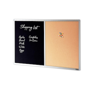 COMBIBOARD Chalkboard + Corkboard Aluminium Frame