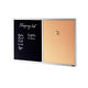 COMBIBOARD Chalkboard + Corkboard Aluminium Frame
