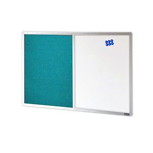 COMBIBOARD Whiteboard + Standard Fabric Aluminium Frame
