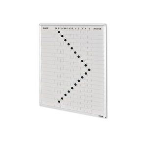 Products: STAFF INDICATOR WHITEBOARD 20 Names 600 x 800mm PORCELAIN