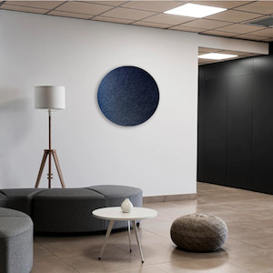 ROUND POLYESTER PINBOARD 600mm Black