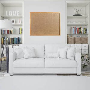 Products: Pinboard Wood Frame 1200 x 1800mm Hessian Bone
