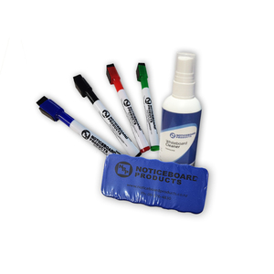 Products: Whiteboard Accessory Kit Magnetic Duster 1x pkt Whiteboard Markers 100ml Whiteboard Cleaner