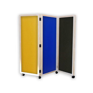 MOBILE DISPLAY SCREEN-CONCERTINA 3 Sections Brushed Fabric