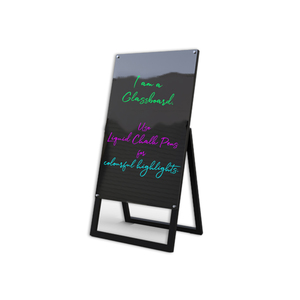 Products: GLASSBOARD EASEL Magnetic 500W x 800H 1000H o/all