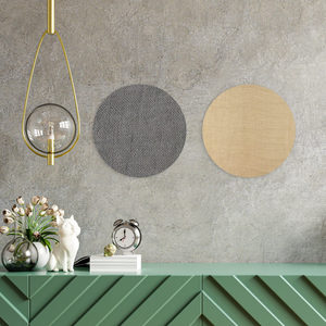 ROUND HESSIAN PINBOARD Frameless Hessian 600mm