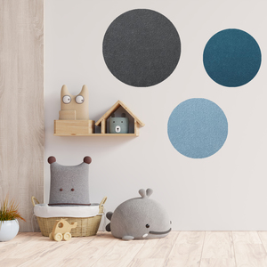 ROUND PREMIUM FABRIC PINBOARD Frameless 600mm