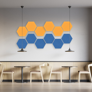 HEXAGON PINBOARD Pack of 6 (same colour) Standard Fabric