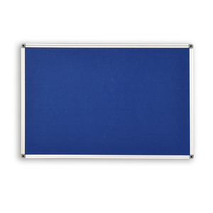 Pinboard Aluminium Frame 600 x 900mm Felt Blue
