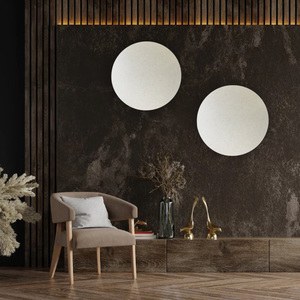 ROUND POLYESTER PINBOARD 600mm Nougat