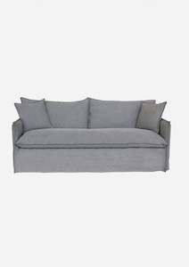 Sofas Daybeds: Wallace Slip Cover Sofa | Dark Grey