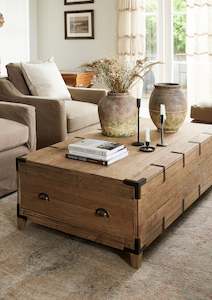 Coffee Tables: Baldwin Oak Coffee Table