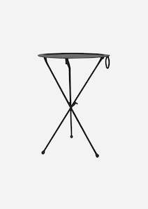 Side Tables: Round Black Atlas Table