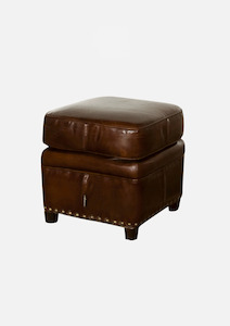Bennett Footstool | Vintage Cigar