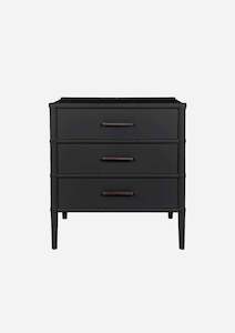 Bedside Tables: Freya Black Bedside