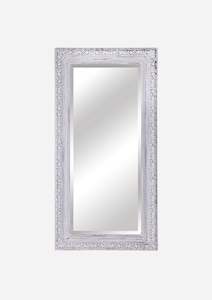 Mirrors: Scuffed White Floor Mirror