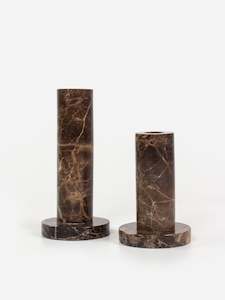 Candle Holders Hurricanes: Albert Marble Candle Holder