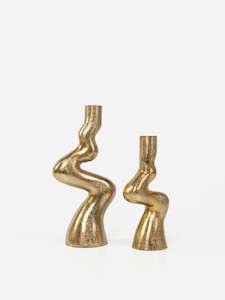 Candle Holders Hurricanes: Twisted Metal Candle Holder