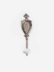 Hooks Wall Shelves: Silver Tear Hook with Hatching