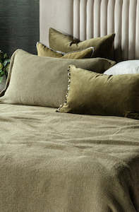 Quilts Bedspreads: Sottobosco Olive Duvet Cover Set