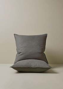 Ravello Linen Euro Pair - Charcoal