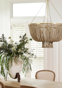 Chandeliers: Coco  Large Beaded Chandelier