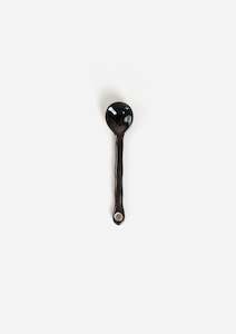 Cutlery Servers: Black Speckle Porcelain Spoon