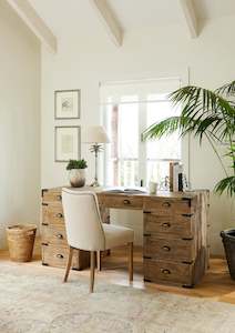 Office Desks: Baldwin Oak Desk