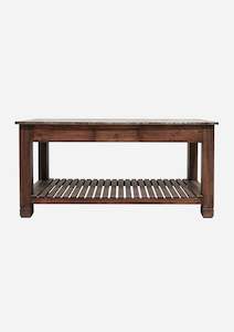 Kitchen Islands: Juniper Zinc Top Work Bench