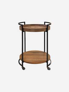 Bar Carts Trolleys: Cairo Elm Trolley