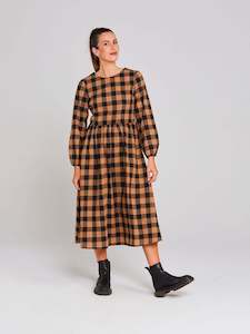 New Arrivals: Pippo Cocoa Check Dress
