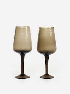 Hand Blown Wine Glass Set