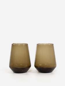 Drinkware: Hand Blown Water Tumbler Set