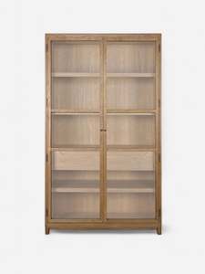 Cabinets Bookshelves: Baxter Glass and Oak Cabinet