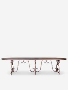 Plasire Iron Table Rustic Finish