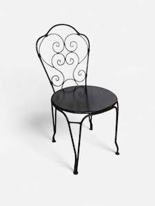 Dining Chairs: Paris Black Iron Chair